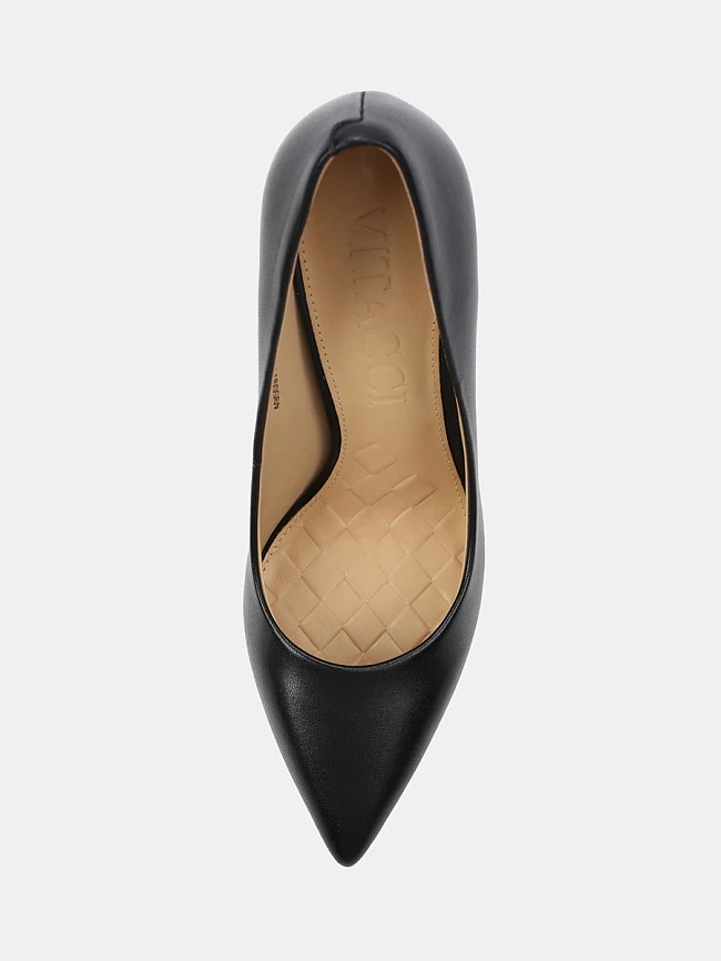 Туфли женские всесезонные, цвет черный, натуральная кожа 495097P3-2 | 4