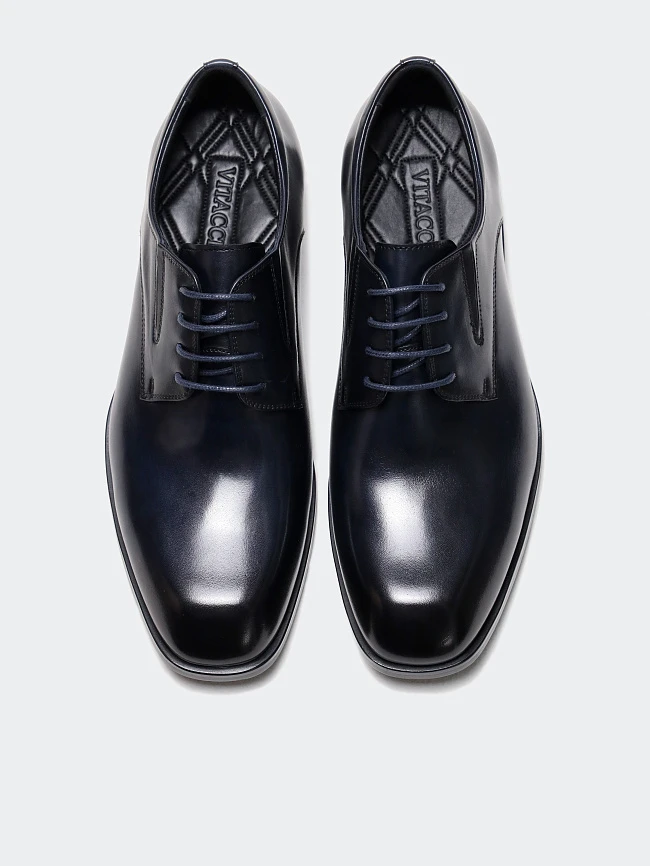 Полуботинки мужские всесезонные, цвет синий, натуральная кожа M1022946 | 5