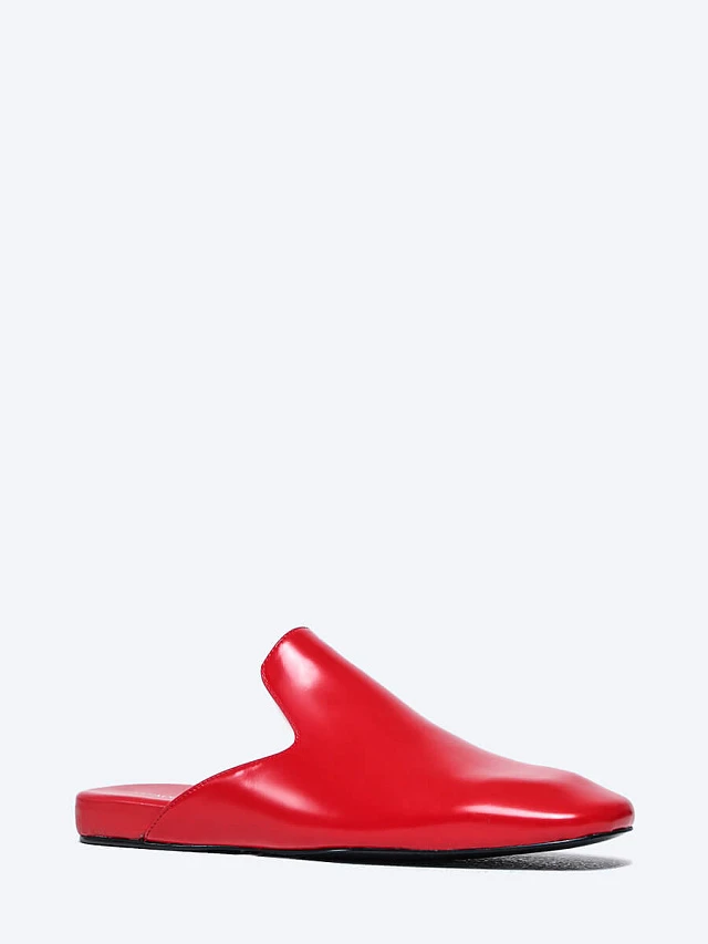 Мюли женские летние, цвет красный, натуральная масляная кожа 1821409 | 1