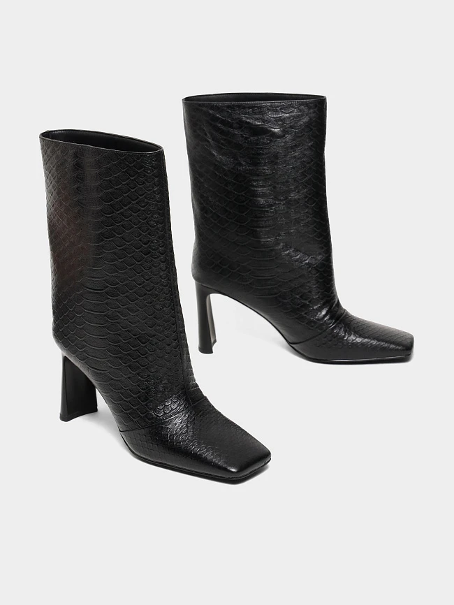 Полусапоги женские демисезонные, цвет черный, натуральная кожа 1494715 | 3