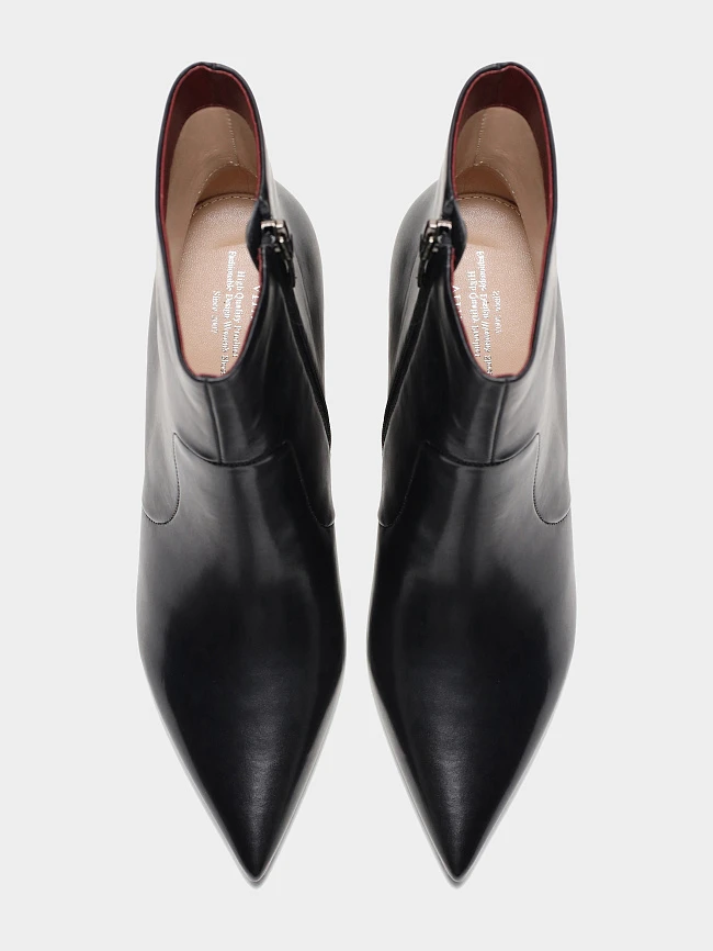 Ботильоны женские демисезонные, цвет черный, натуральная кожа 497062-1 | 5