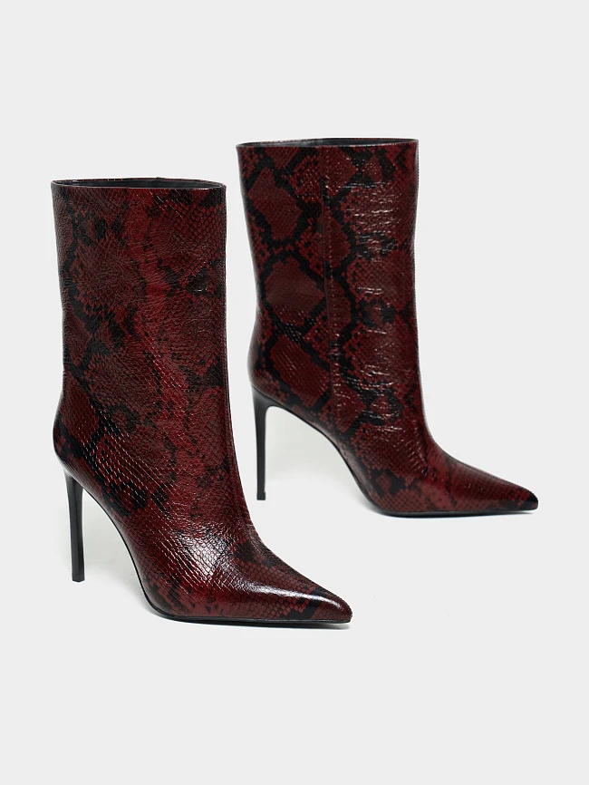 Полусапоги женские всесезонные, цвет бордовый, натуральная кожа 1494637 | 3