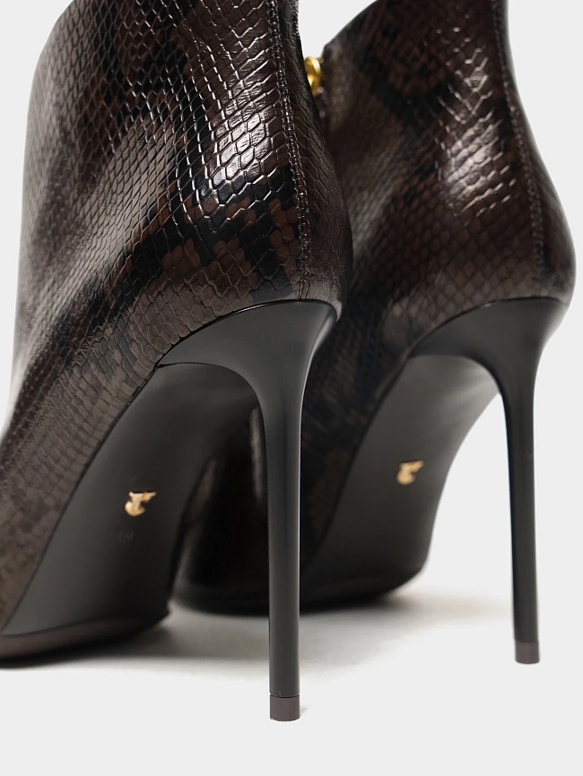 Ботильоны женские всесезонные, цвет коричневый, натуральная кожа 1494516 | 6