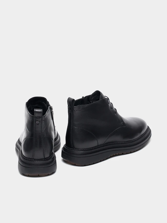 Ботинки мужские зимние, цвет черный, натуральная кожа M1023019M | 4