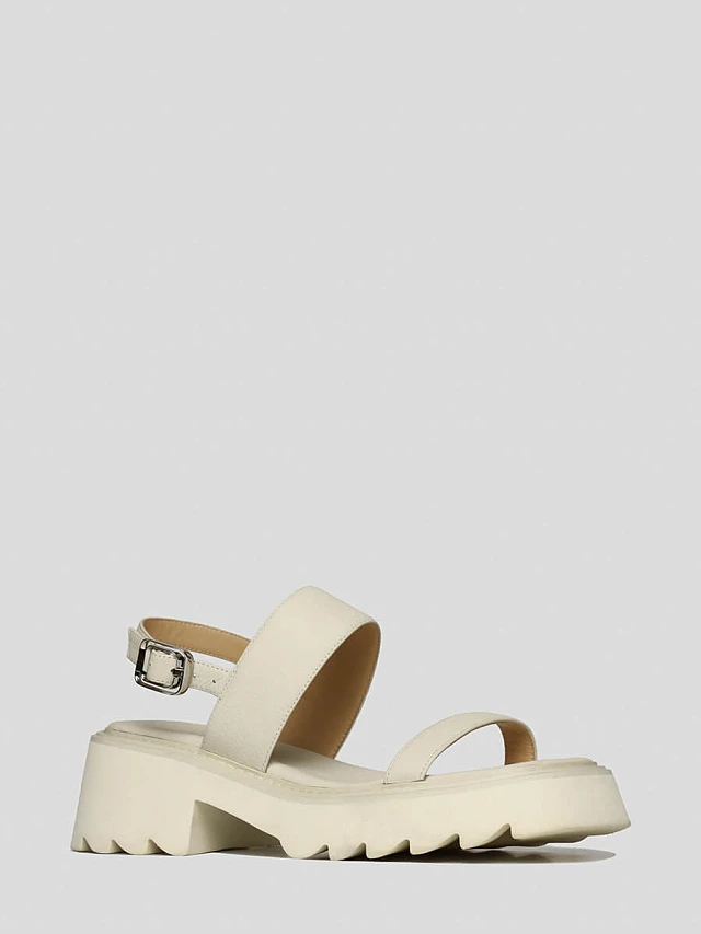 Сандалии 494893 женские цвет молочный, натуральная кожа 494893          | 1