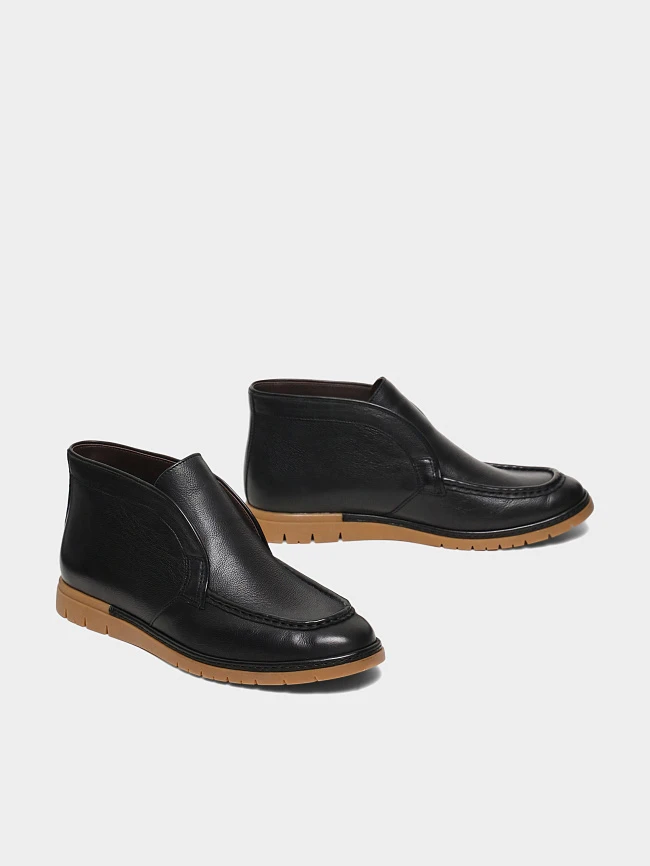 Лоферы женские демисезонные, цвет черный, натуральная кожа 1821550 | 3