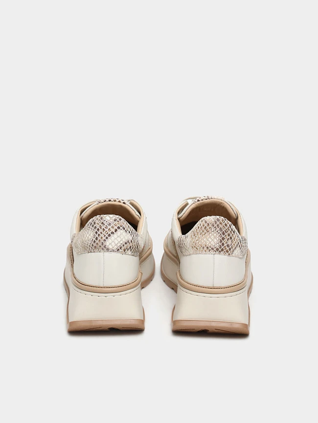 Кроссовки женские демисезонные, цвет бежевый, натуральная кожа 1221472 | 6