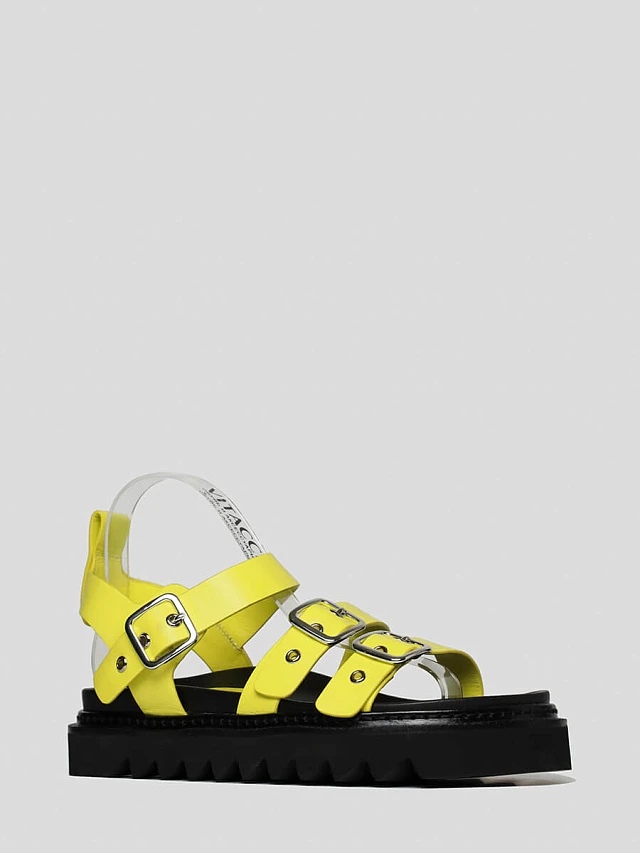 Сандалии 1411471 женские цвет желтый, натуральная кожа 1411471         | 1