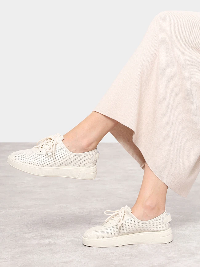 Полуботинки женские всесезонные, цвет молочный, натуральная кожа и полимерные материалы 6810045 | 11