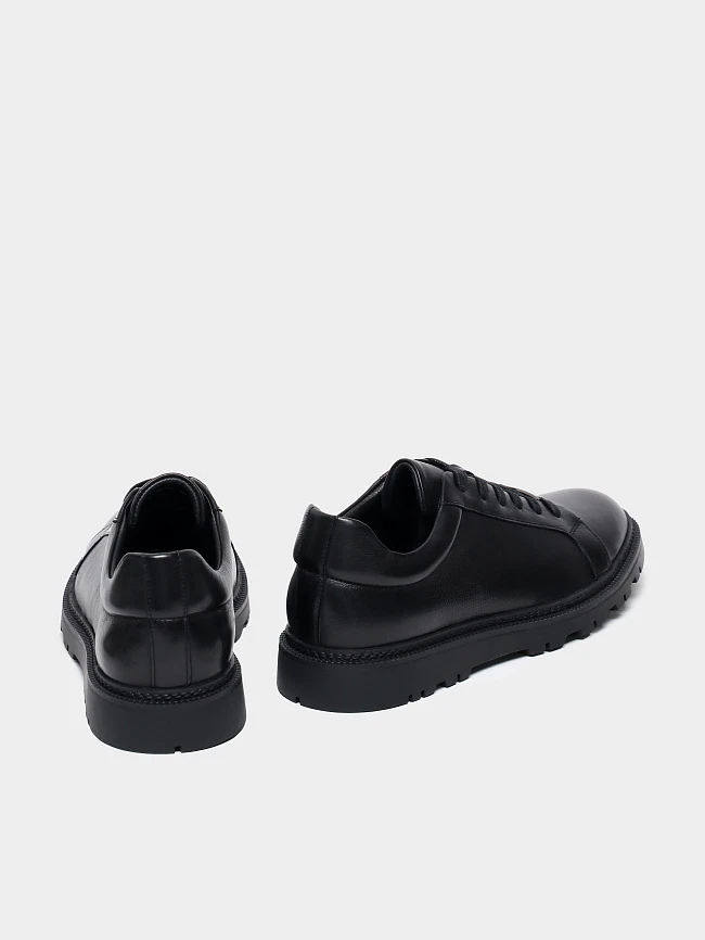 Кеды мужские демисезонные, цвет черный, натуральная кожа M1782560 | 4