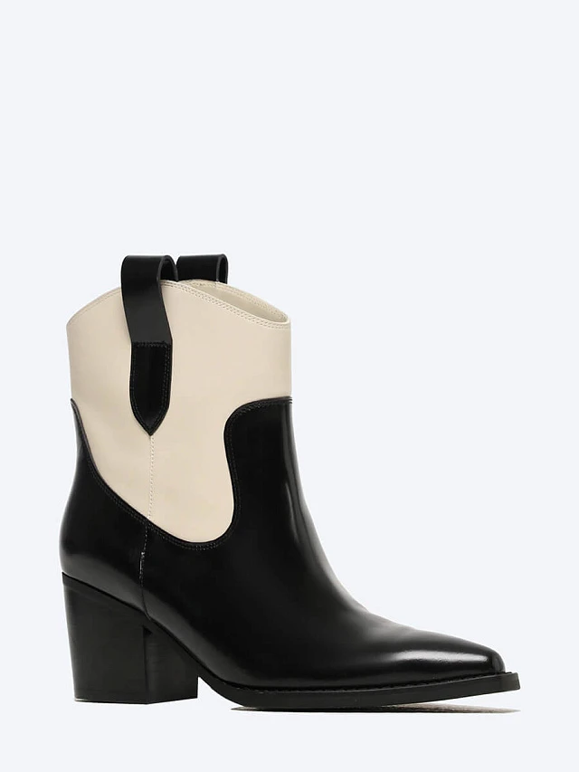 Полусапоги женские всесезонные, цвет черный, натуральная кожа 1852728 | 1