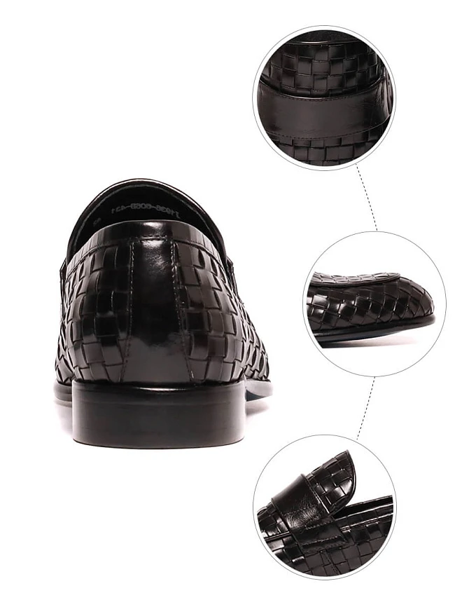 Лоферы M1021399 мужские цвет черный, натуральная кожа M1021399        | 5
