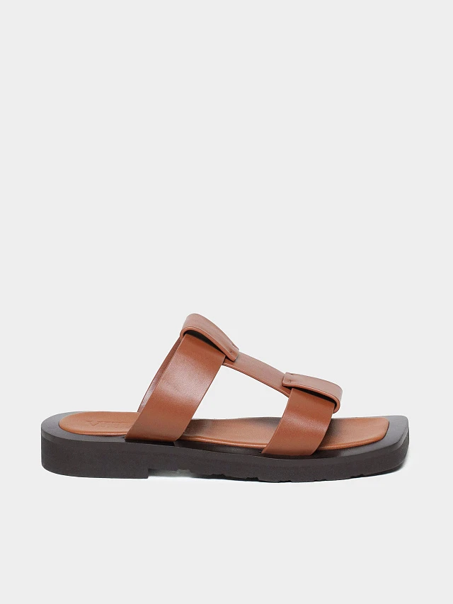 Сабо женские летние, цвет рыжий, натуральная кожа 1495067 | 8