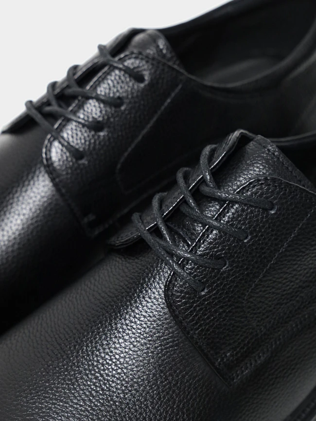 Полуботинки мужские демисезонные, цвет черный, натуральная кожа M24VC080 | 6