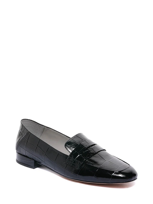 Лоферы 492863 женские цвет черный, натуральная кожа 492863          | 1