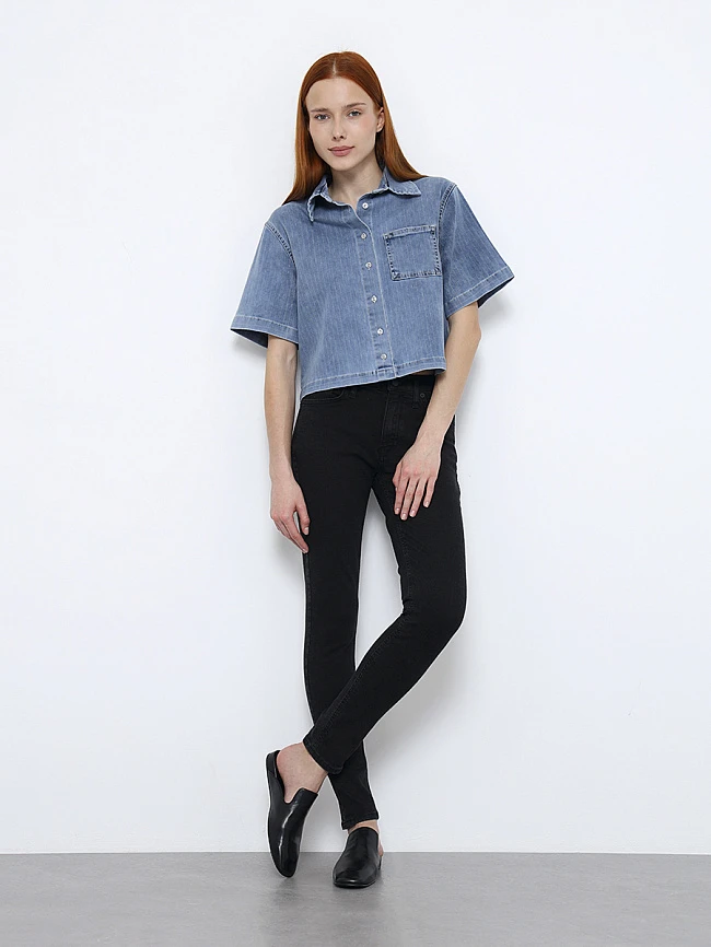 Мюли женские летние, цвет черный, натуральная кожа 1821404 | 12