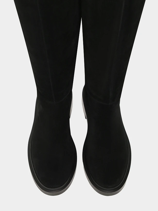 Ботфорты женские демисезонные, цвет черный, натуральный спилок 1820420 | 5