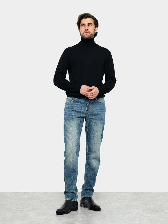 Ботинки мужские демисезонные, цвет черный, натуральная кожа M1022991 | 12