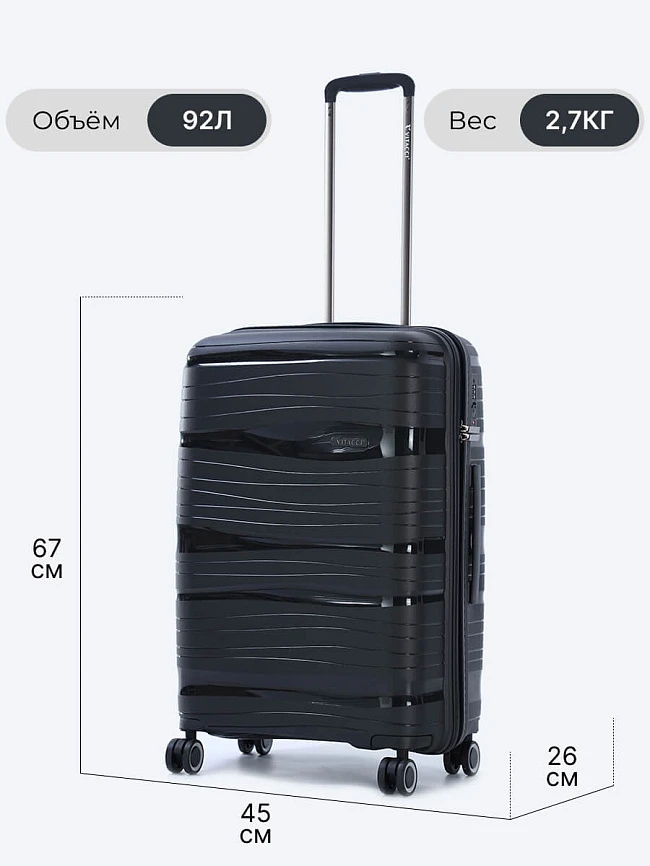 Комплект чемоданов (3 шт.) унисекс осень-зима ZHX01-01 | 3