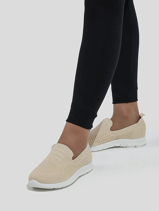 Слипоны 62041VD женские цвет молочный, стрейч 62041VD | 8