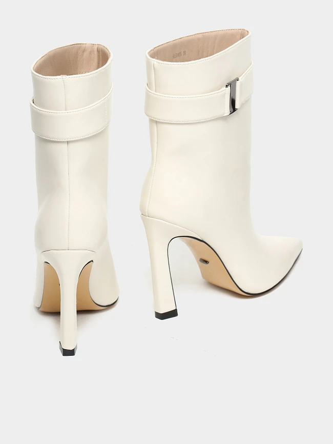 Полусапоги женские всесезонные, цвет молочный, натуральная кожа 6550455 | 4