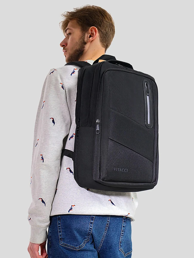 Рюкзаки H0495-01 мужские цвет графитовый, текстиль H0495-01        | 5