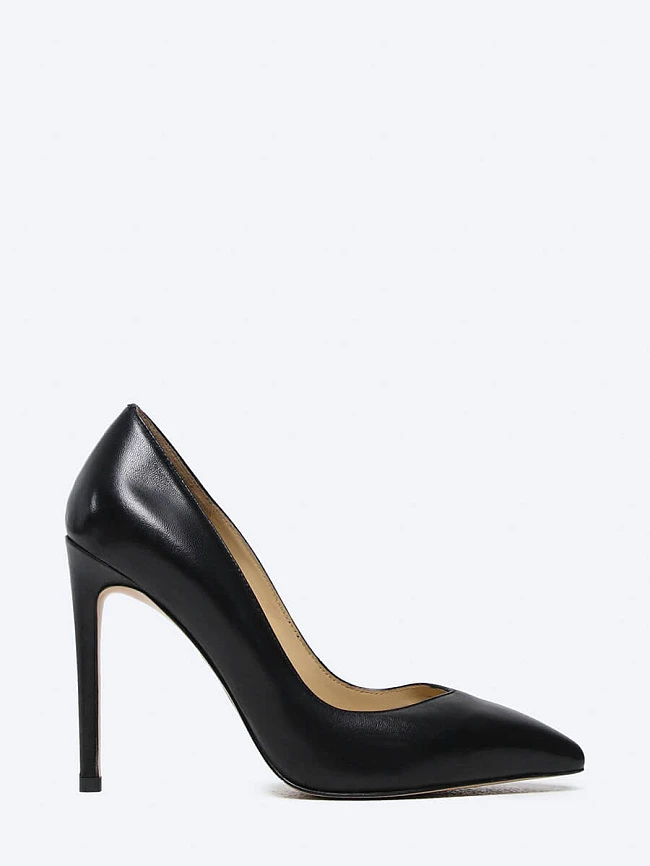 Туфли женские всесезонные, цвет черный, натуральная кожа 492707P3 | 2