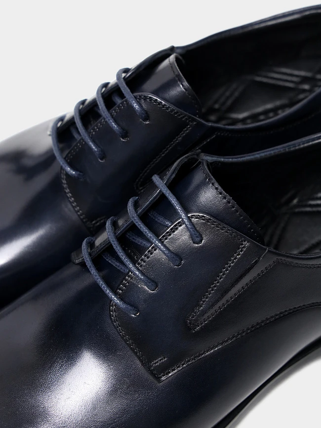 Полуботинки мужские всесезонные, цвет синий, натуральная кожа M1022946 | 6