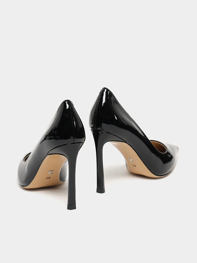 Туфли женские всесезонные, цвет черный, натуральная лаковая кожа 495978P | 4