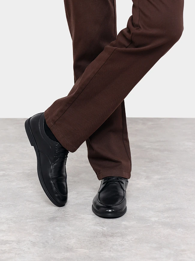 Полуботинки мужские всесезонные, цвет черный, натуральная кожа M1782725 | 7