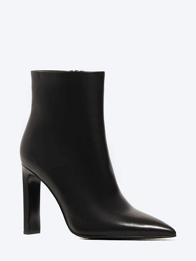 Ботильоны женские всесезонные, цвет черный, натуральная кожа 497208 | 1