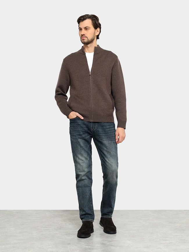 Ботинки мужские зимние, цвет коричневый, натуральный спилок M801244M | 12