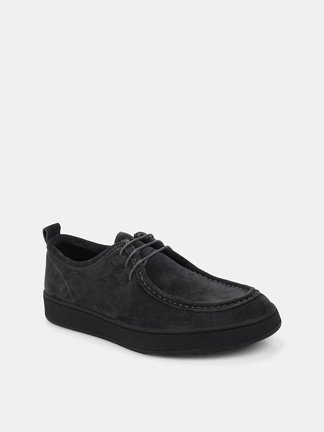 Полуботинки мужские демисезонные, цвет серый, натуральный спилок M254256 | 2