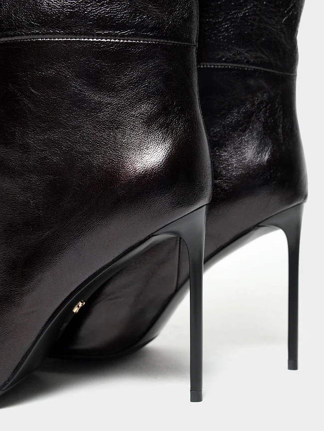 Сапоги женские демисезонные, цвет бордовый, натуральная кожа 1494628 | 6