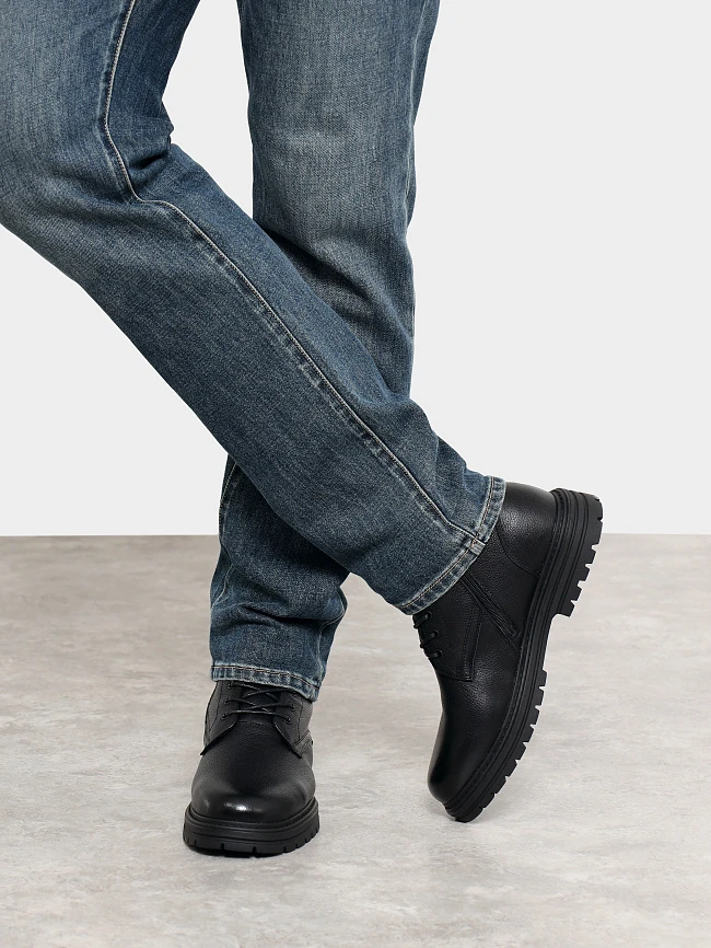 Ботинки мужские зимние, цвет черный, натуральная кожа M24VC070M | 9