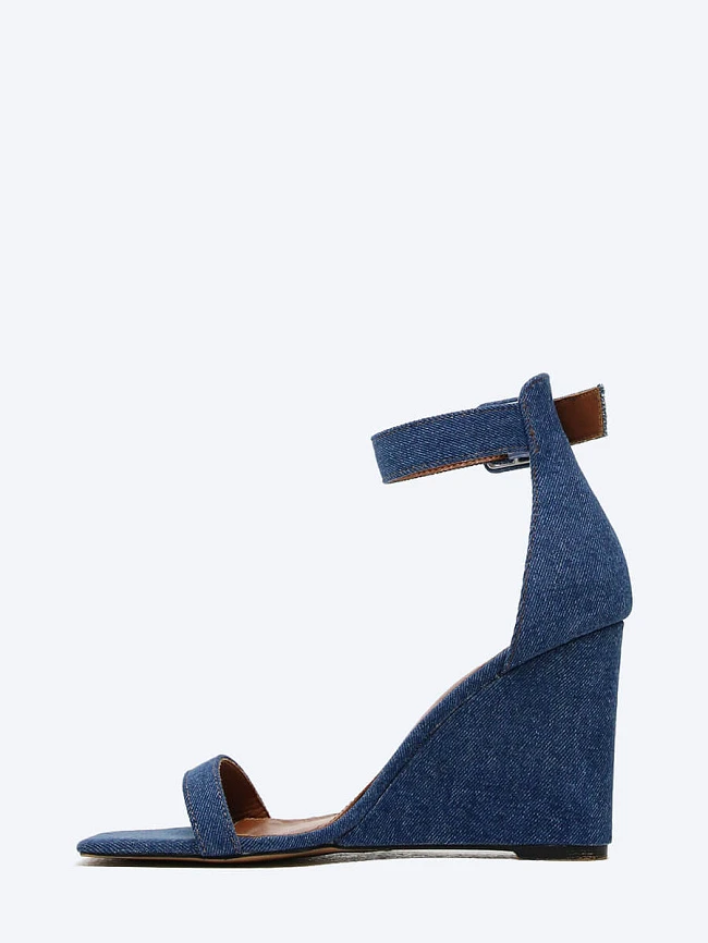 Босоножки 2390698 женские цвет синий, текстиль 2390698 | 3