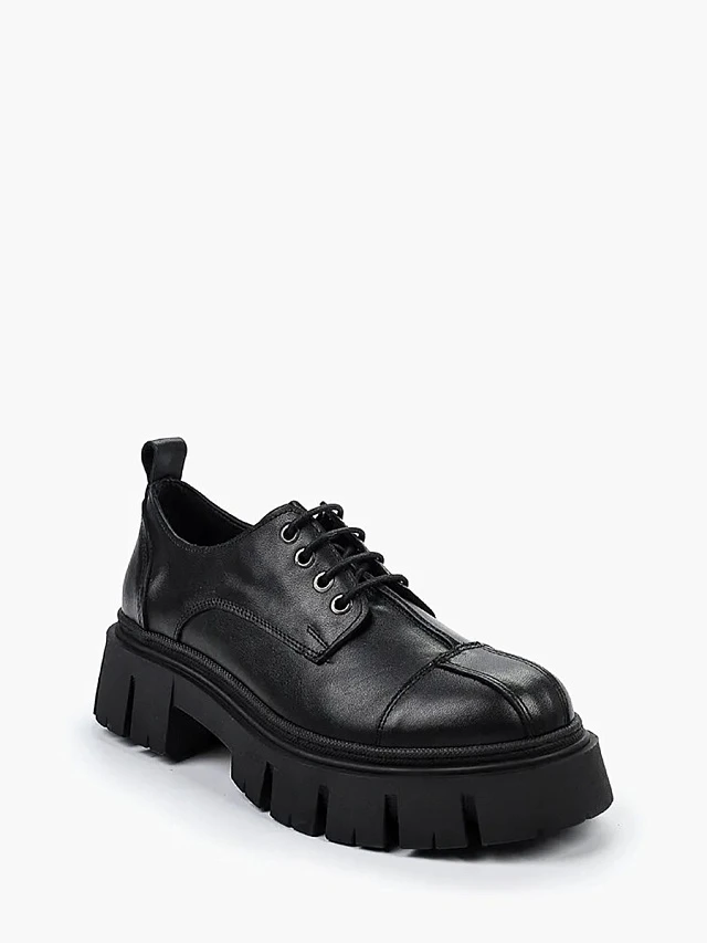 Полуботинки 887001 женские цвет черный, натуральная кожа 887001 | 1