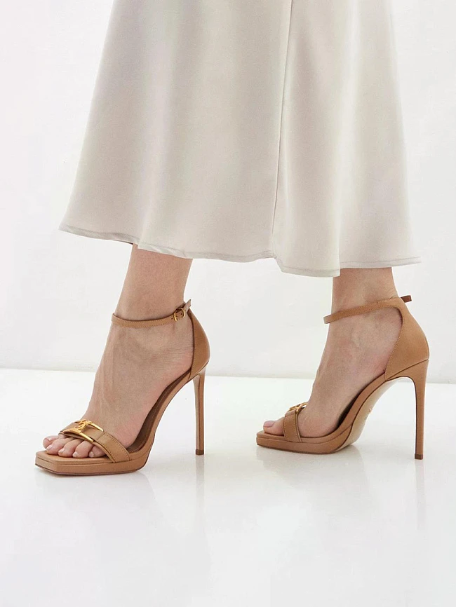 Босоножки женские летние, цвет бежевый, натуральная кожа 1494422 | 6