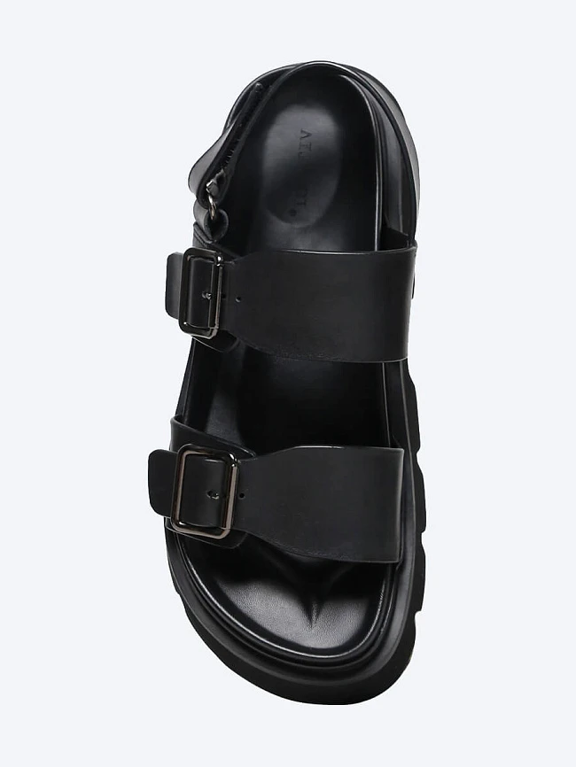 Сандалии мужские летние, цвет черный, натуральная кожа M1782406 | 4