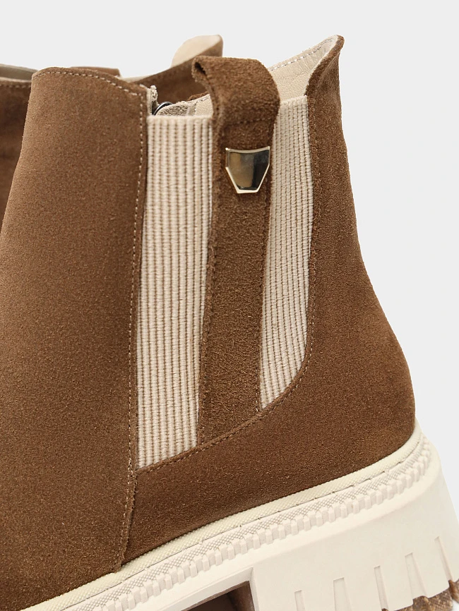 Ботинки женские демисезонные, цвет коричневый, натуральный спилок 887056 | 6