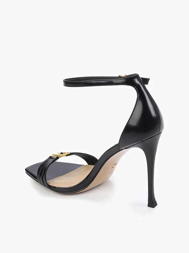 Босоножки женские летние, цвет черный, натуральная кожа 1494175 | 3