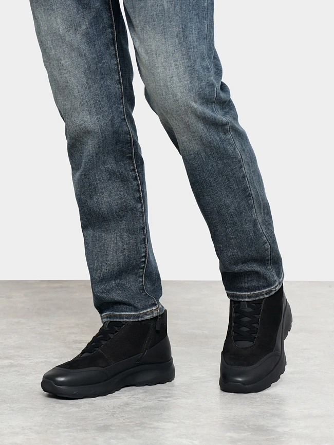 Ботинки мужские зимние, цвет черный, натуральная кожа/натуральный спилок M1782078M | 6