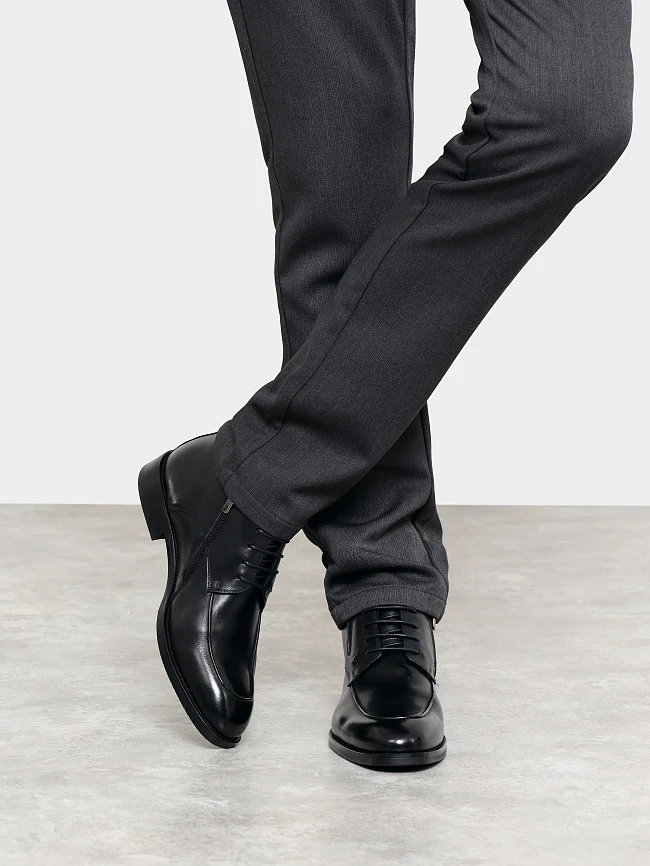 Ботинки мужские демисезонные, цвет черный, натуральная кожа M1022999 | 9