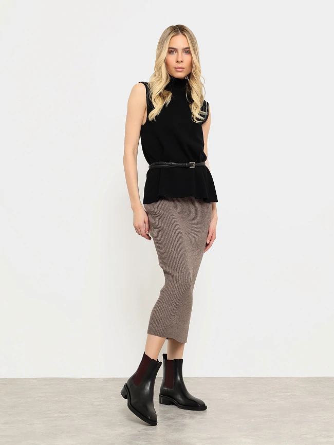 Полусапоги женские демисезонные, цвет черный, натуральная кожа 1731013 | 8