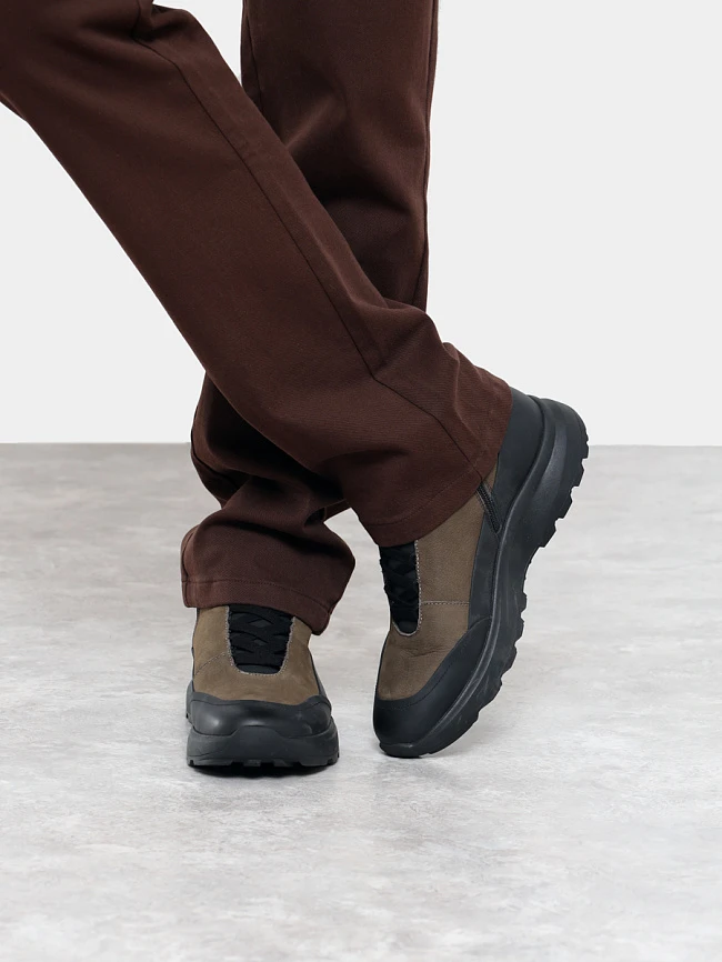 Ботинки мужские демисезонные, цвет хаки, натуральная кожа/натуральный спилок M1782076-1 | 8