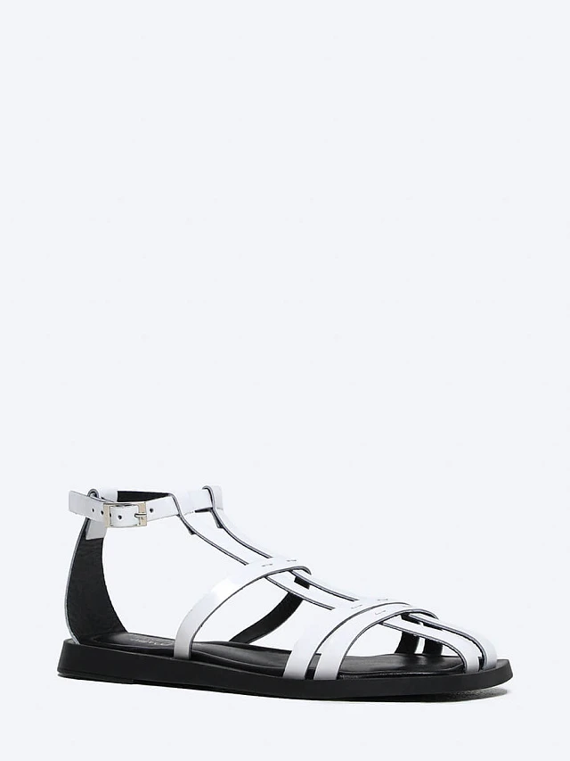 Сандалии женские летние, цвет белый, натуральная кожа 136755 | 1