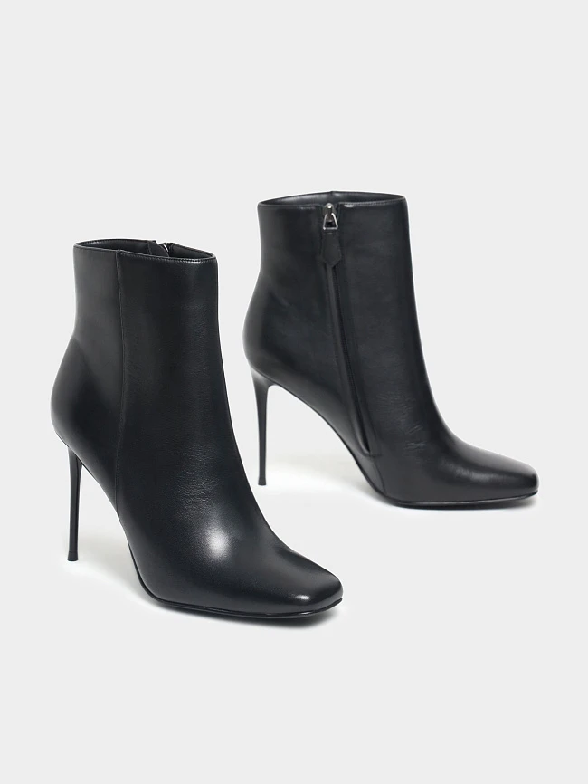 Полусапоги женские демисезонные, цвет черный, натуральная кожа 1492995 | 2