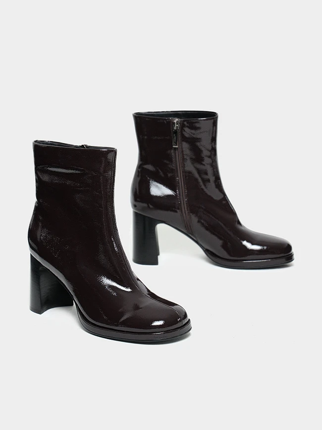 Полусапоги женские демисезонные, цвет бордовый, натуральный наплак 944271 | 3