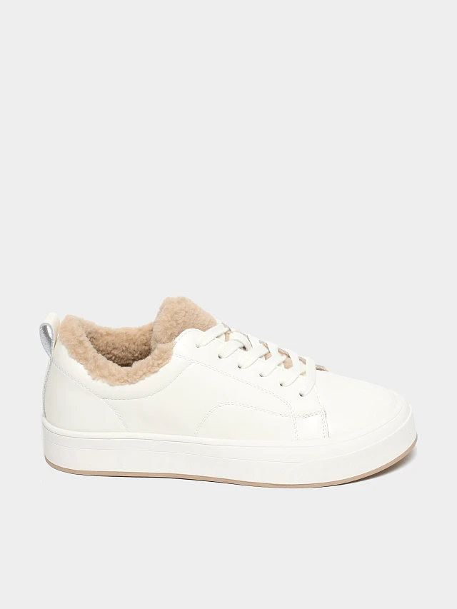 Кеды женские зимние, цвет белый, искусственная кожа 3630310M | 1