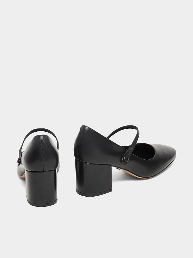 Туфли женские всесезонные, цвет черный, натуральная кожа 497272 | 3